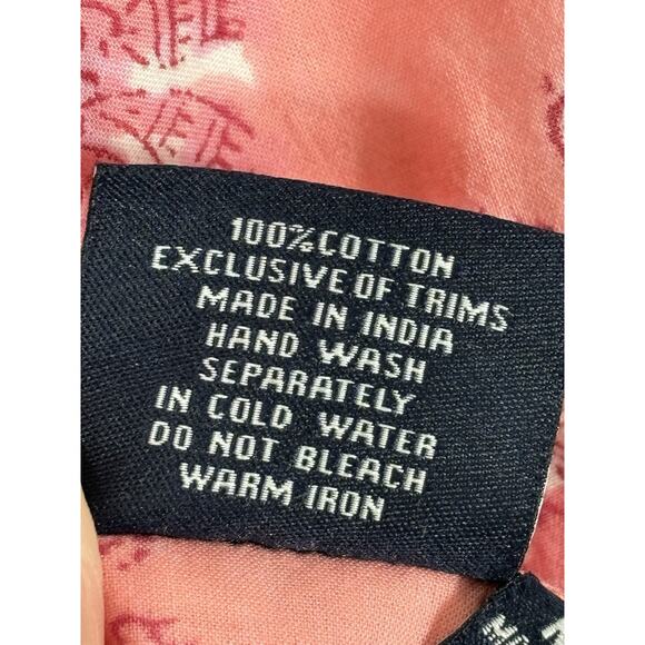 Madison Mathews Maxi Dress Women’s Size M Pink Sleeveless Floral Cotton VNeck - Picture 10 of 14